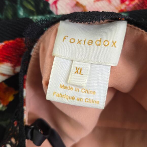 Foxiedox Floral Spaghetti Strap Midi Party Dress sz XL - Picture 5 of 7